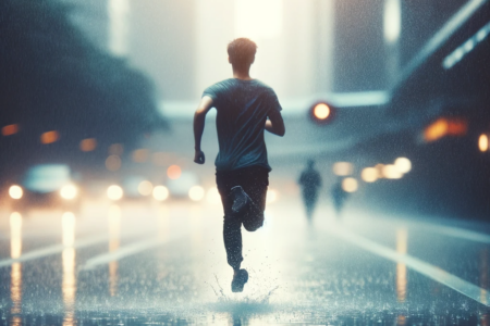 A-serene-image-of-a-person-running-joyfully-in-the-rain-symbolizing-the-beauty-of-simple-spontaneous-moments.-The-focus-is-on-the-individual-captur.